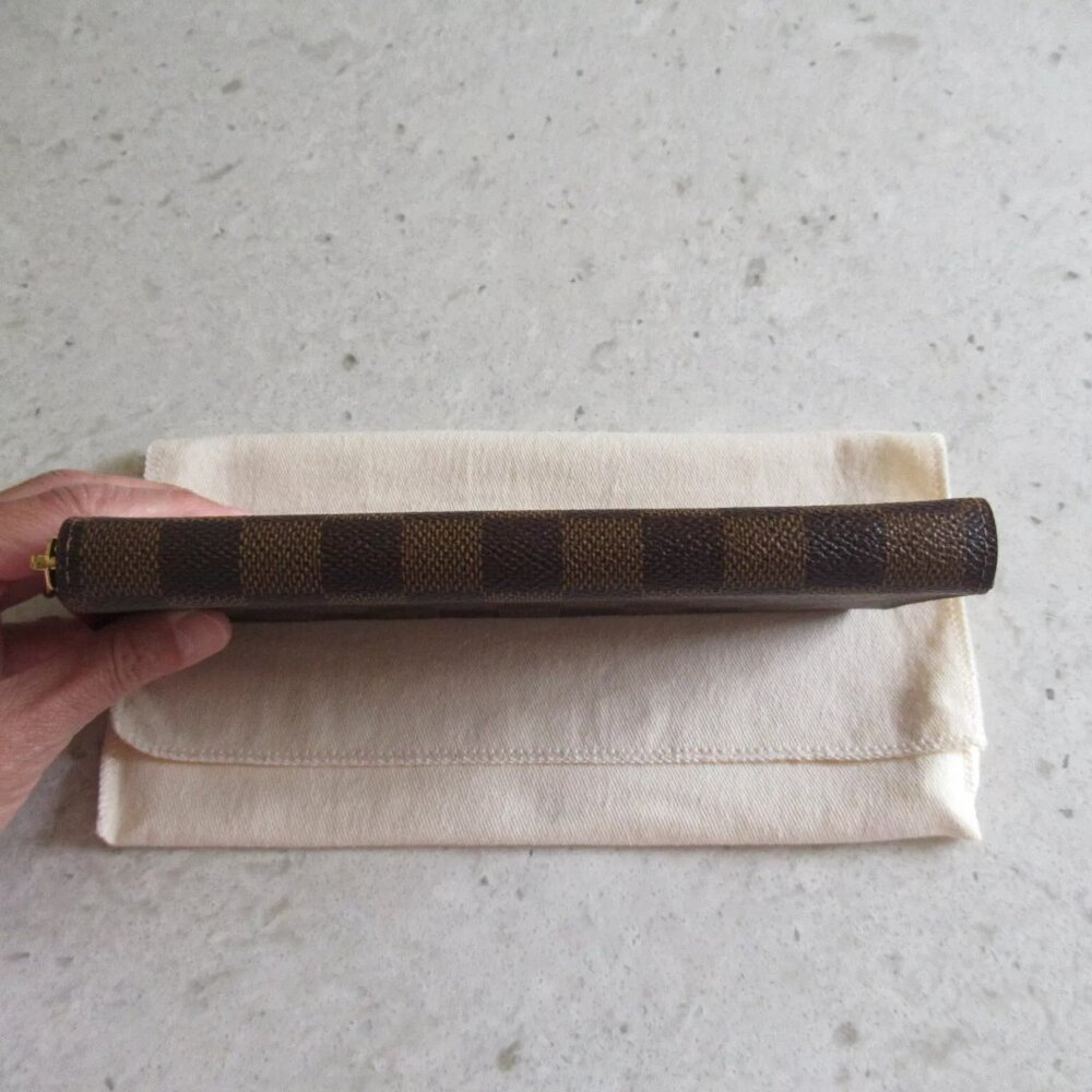 AUTHENTIC Louis Vuitton Damier Red Clemence Zippy Wallet Clutch Bag - Picture 16 of 16